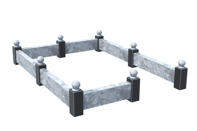 Цоколи на могилу в Новочебоксарске | Цоколь на могилу №0031