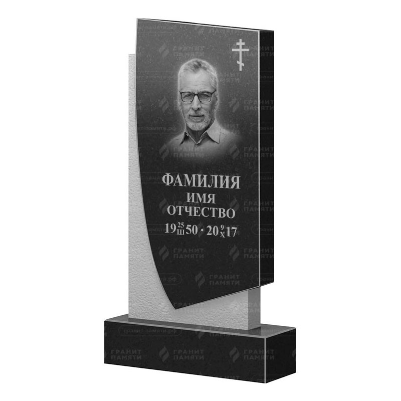 Памятники из гранита вертикальные в Новочебоксарске | Гранитный памятник ФГ-075