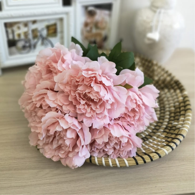 Искусственные цветы в Новочебоксарске | Цветы искусственные «Пионы», розовые, букет