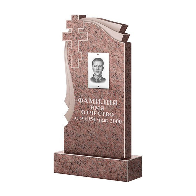 Гранитные памятники в Новочебоксарске | Памятник из гранита Розалия Pink ФГЦ-081