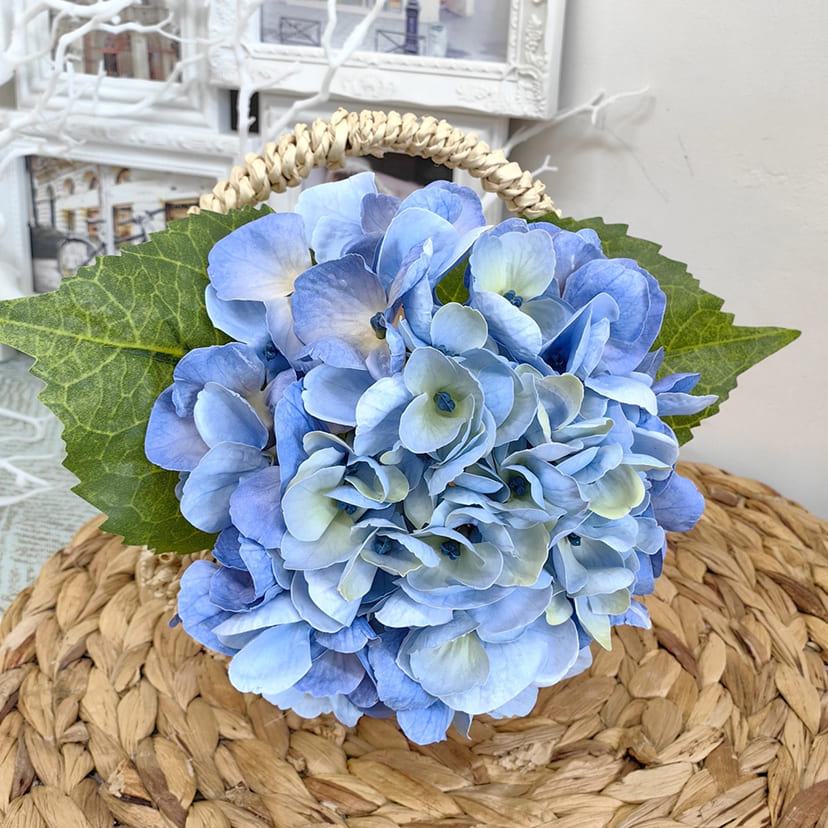 Искусственные цветы в Новочебоксарске | Цветок искусственный «Гортензия», голубая, одиночный