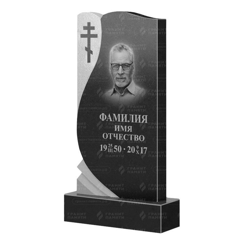 Памятники из гранита вертикальные в Новочебоксарске | Гранитный памятник ФГ-169