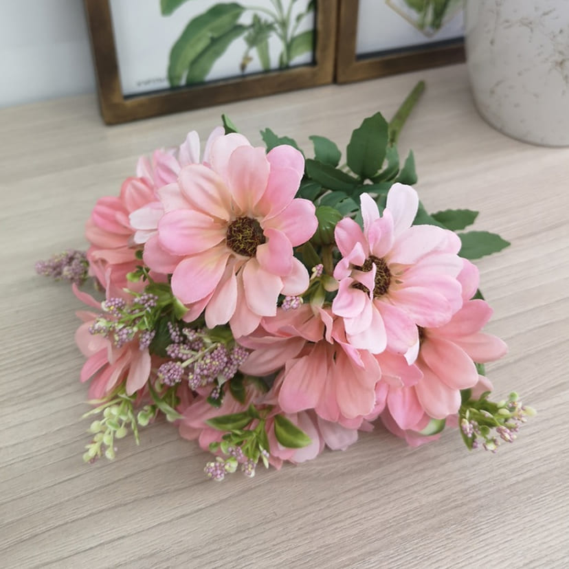 Искусственные цветы в Новочебоксарске | Цветы искусственные «Ромашки с бутонами», розовые, букет