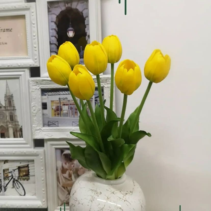 Искусственные цветы в Новочебоксарске | Цветы искусственные «Тюльпаны», желтые, букет