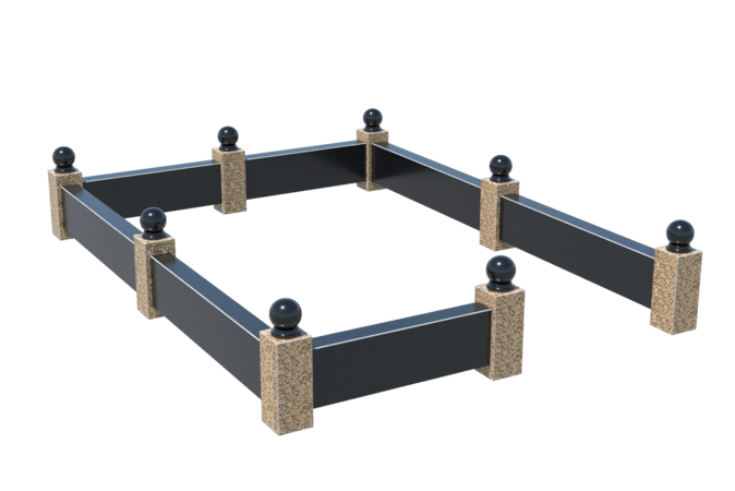 Цоколи на могилу в Новочебоксарске | Цоколь на могилу №0036