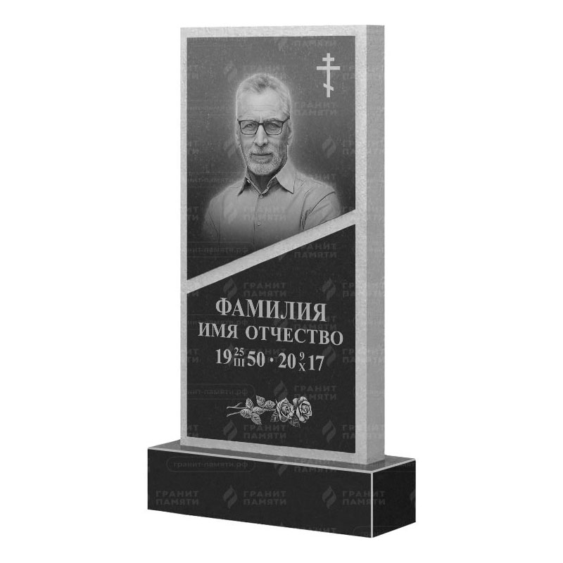 Памятники из гранита вертикальные в Новочебоксарске | Гранитный памятник ФГ-164