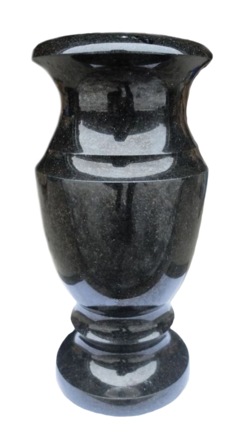 Вазы из камня в Новочебоксарске | Ваза гранитная «Габбро 30»