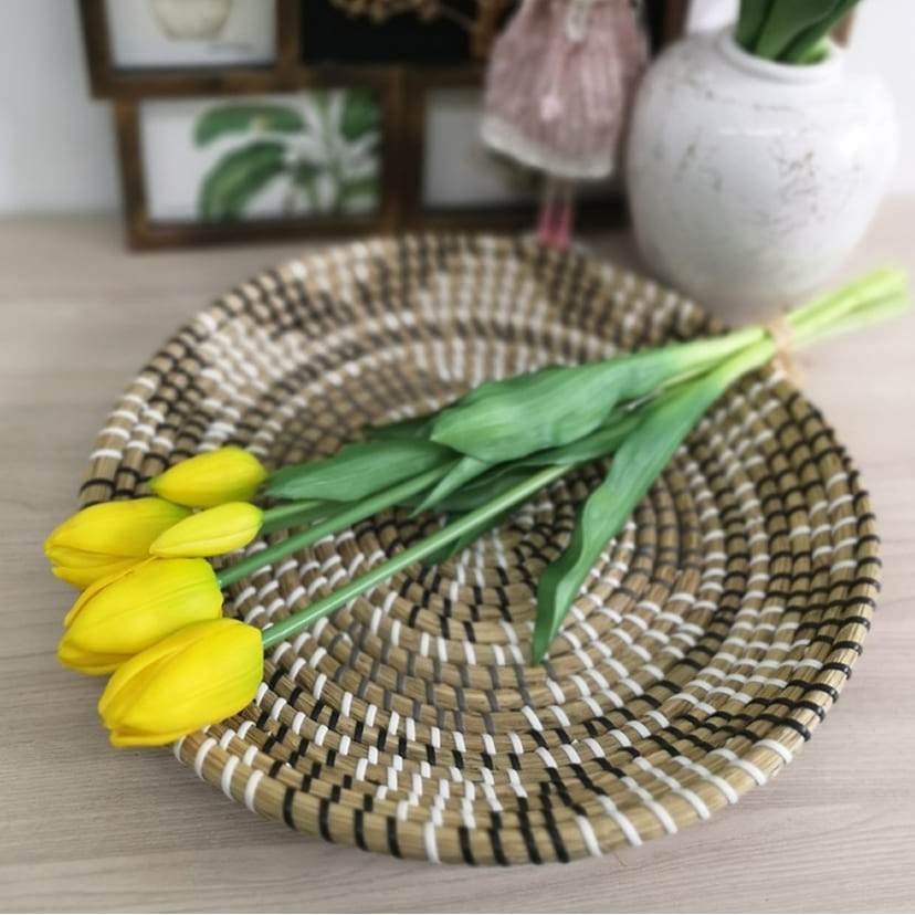 Искусственные цветы в Новочебоксарске | Цветы искусственные «Тюльпаны, бутоны», желтые, букет