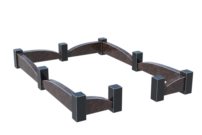 Цоколи на могилу в Новочебоксарске | Цоколь на могилу №0042