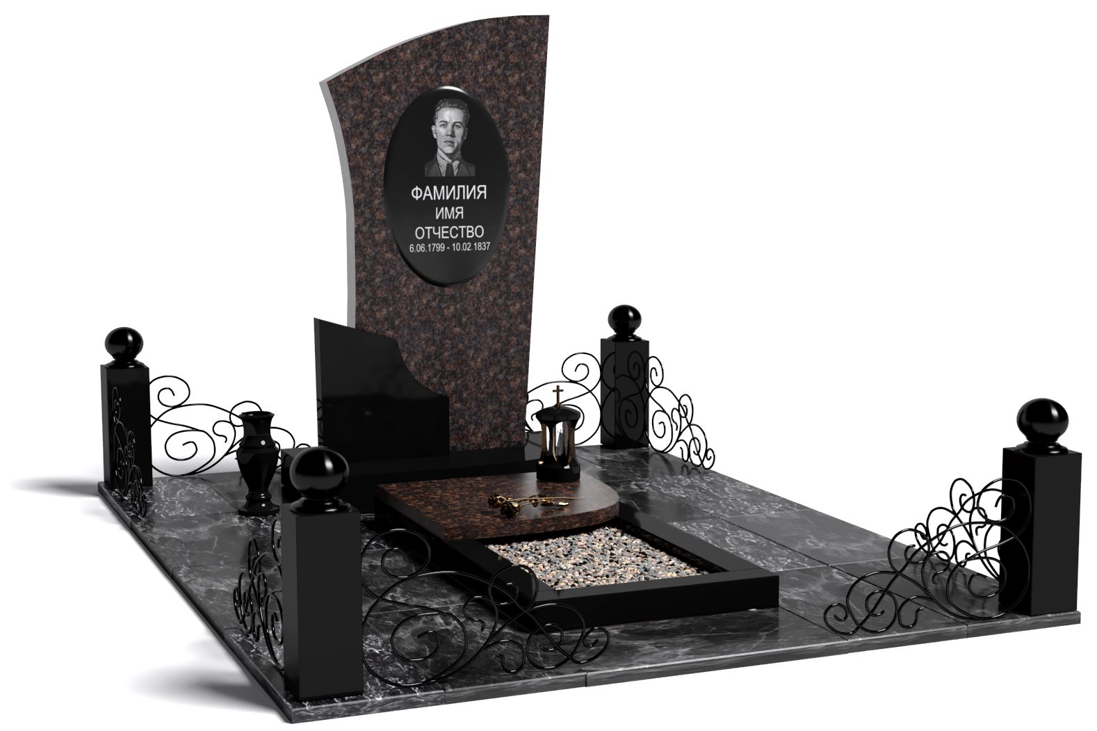 Одинарные мемориальные комплексы в Новочебоксарске | Мемориальный комплекс №12