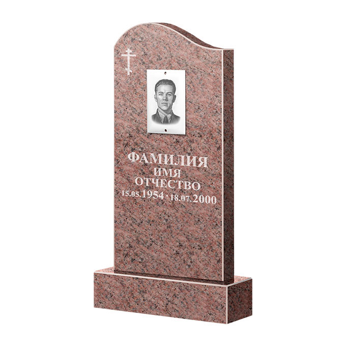 Памятники из цветного гранита в Новочебоксарске | Памятник из гранита Розалия Pink ФГЦ-030