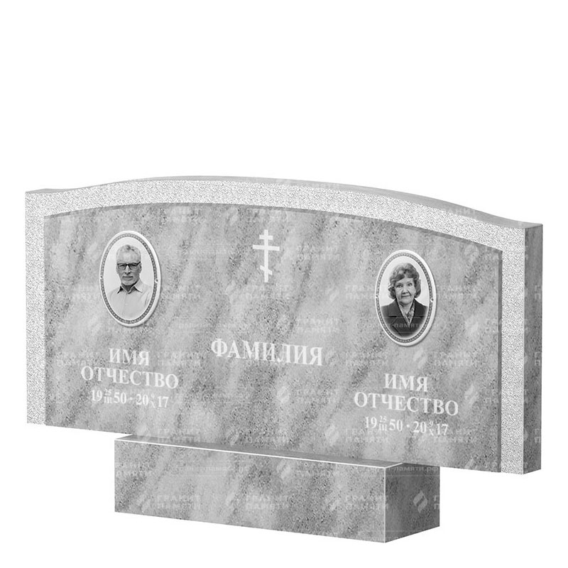 Памятники из мрамора в Новочебоксарске | Двойной мраморный памятник ФМ-131