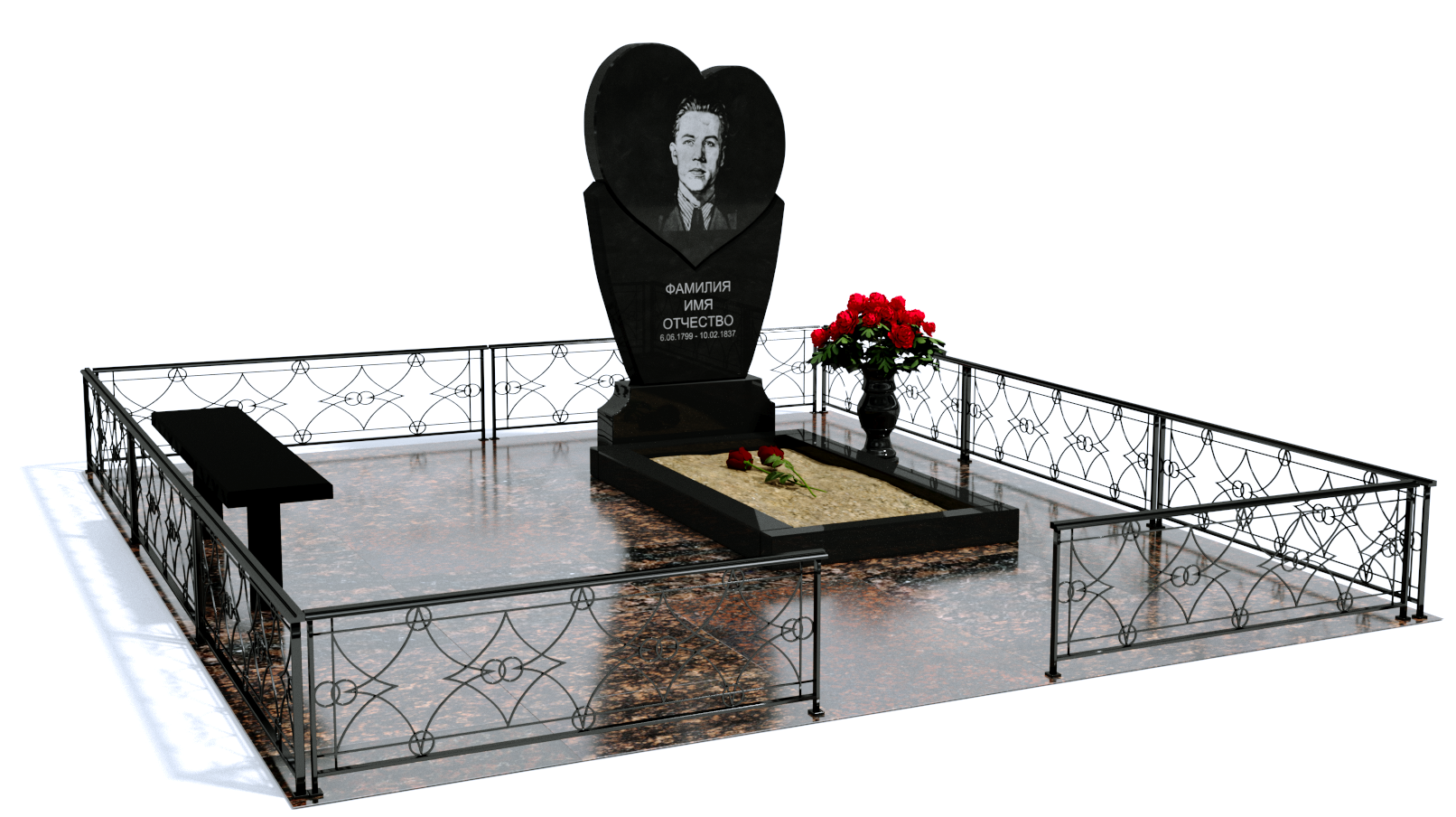 Одинарные мемориальные комплексы в Новочебоксарске | Мемориальный комплекс №2