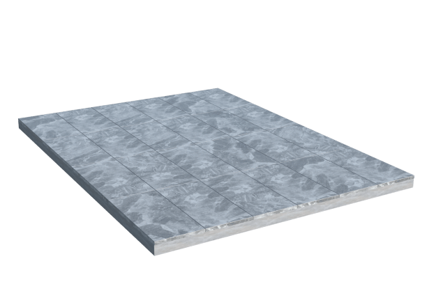 Площадки на могилу в Новочебоксарске | Площадка с мраморной облицовкой