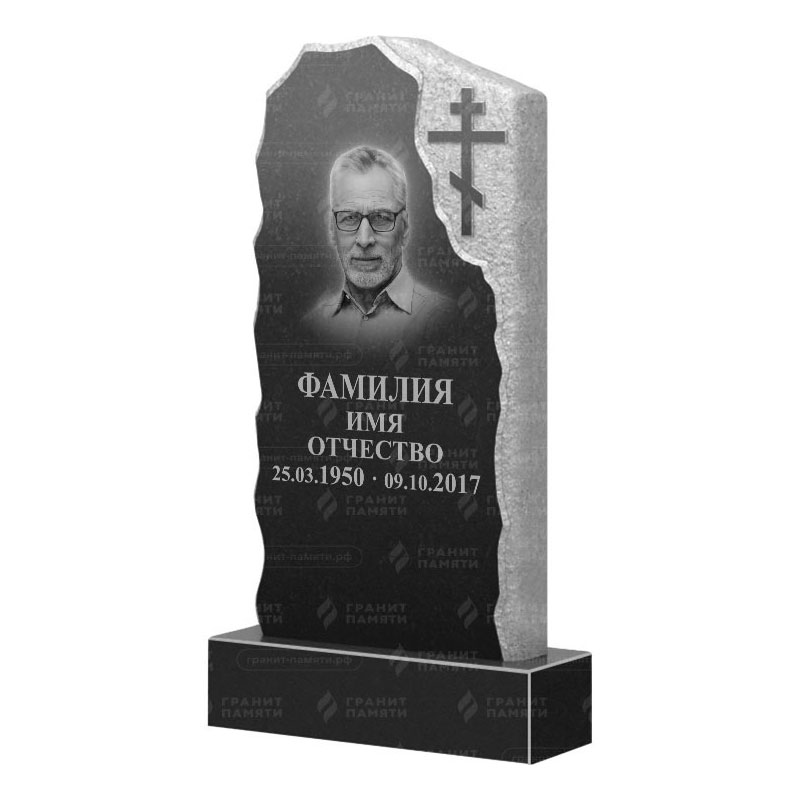 Памятники из гранита с обколом, скалы в Новочебоксарске | Гранитный памятник ФГ-231