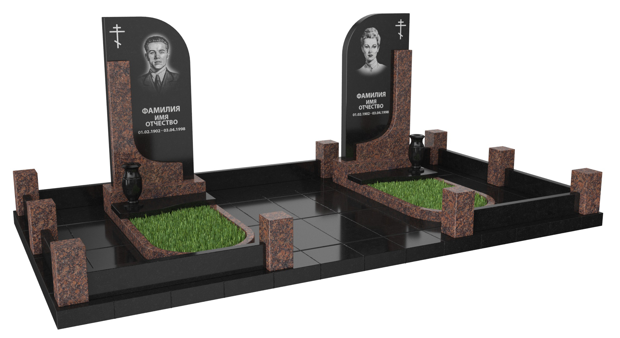 Двойные мемориальные комплексы в Новочебоксарске | Мемориальный комплекс №22