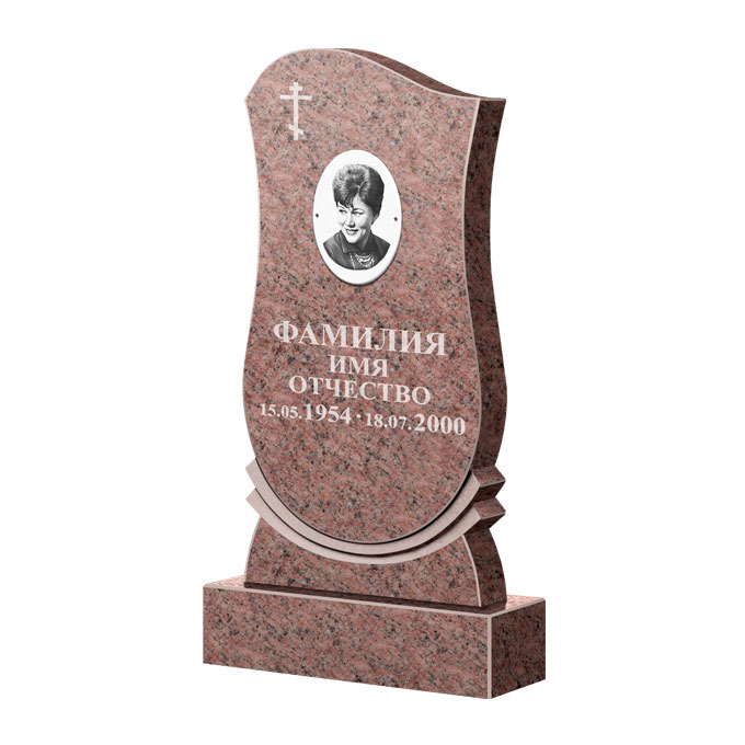 Гранитные памятники в Новочебоксарске | Памятник из гранита Розалия Pink ФГЦ-056