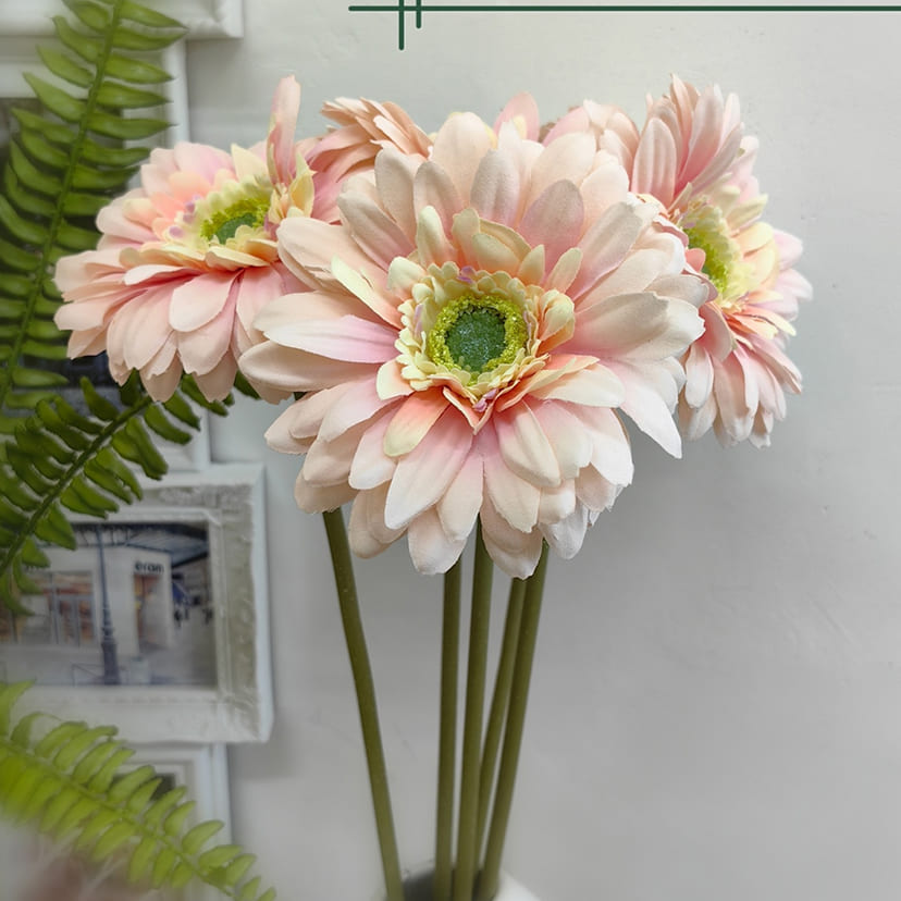 Искусственные цветы в Новочебоксарске | Цветок искусственный «Гербера», молочно-розовая, одиночный