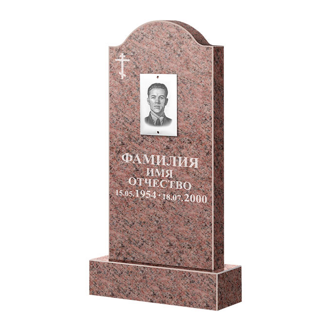 Памятники из цветного гранита в Новочебоксарске | Памятник из гранита Розалия Pink ФГЦ-012