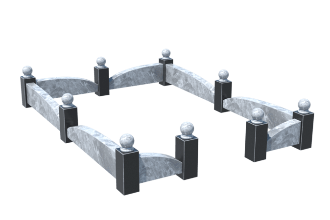 Цоколи на могилу в Новочебоксарске | Цоколь на могилу №0040