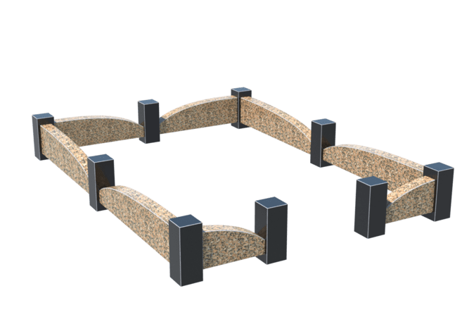 Цоколи на могилу в Новочебоксарске | Цоколь на могилу №0046