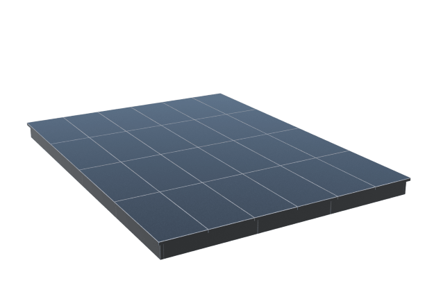 Площадки на могилу в Новочебоксарске | Площадка с вертикальной (10 см) облицовкой гранитом Габбро