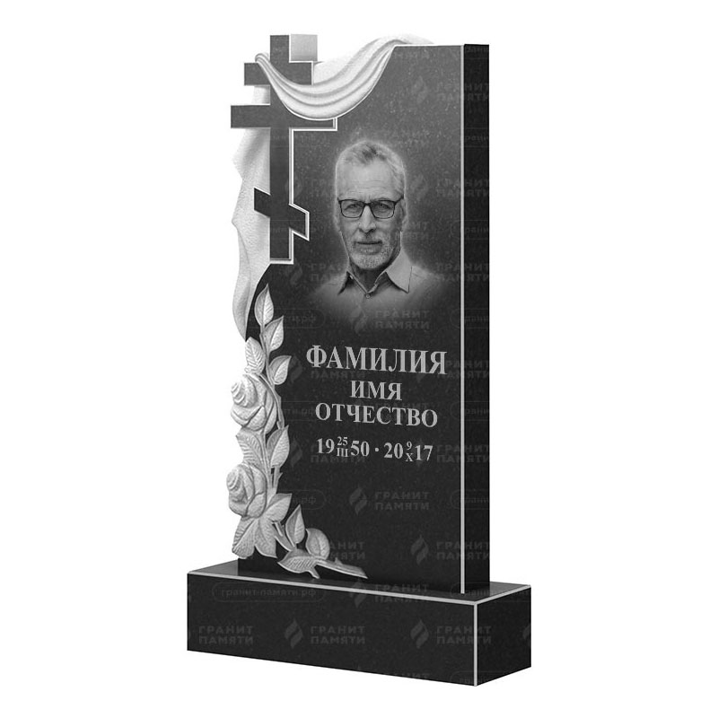 Памятники из гранита вертикальные в Новочебоксарске | Гранитный памятник ФГ-189