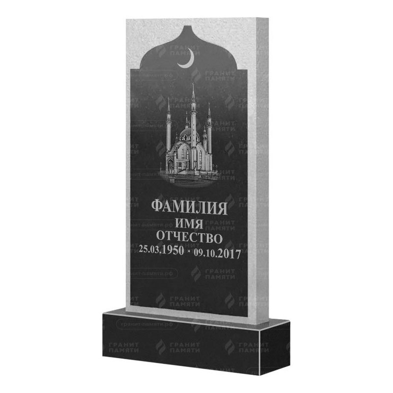 Мусульманские памятники на могилу в Новочебоксарске | Гранитный памятник ФГ-167