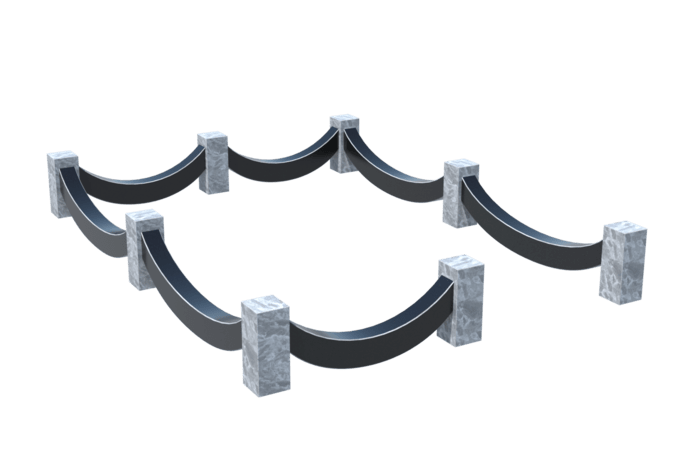 Цоколи на могилу в Новочебоксарске | Цоколь на могилу №0023