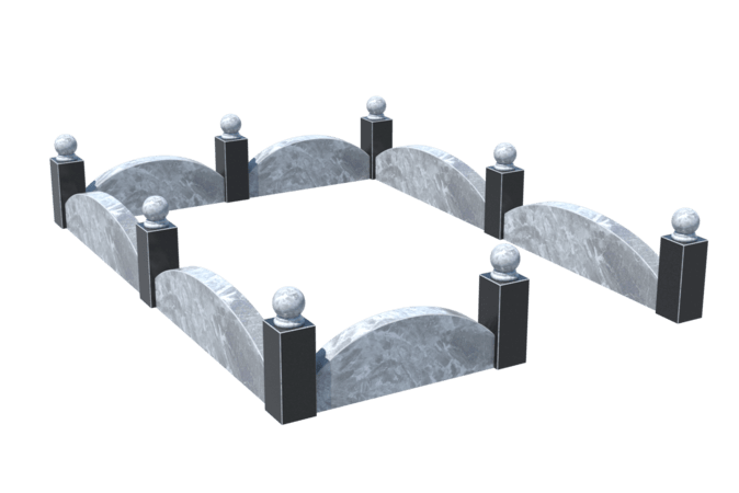 Цоколи на могилу в Новочебоксарске | Цоколь на могилу №0003