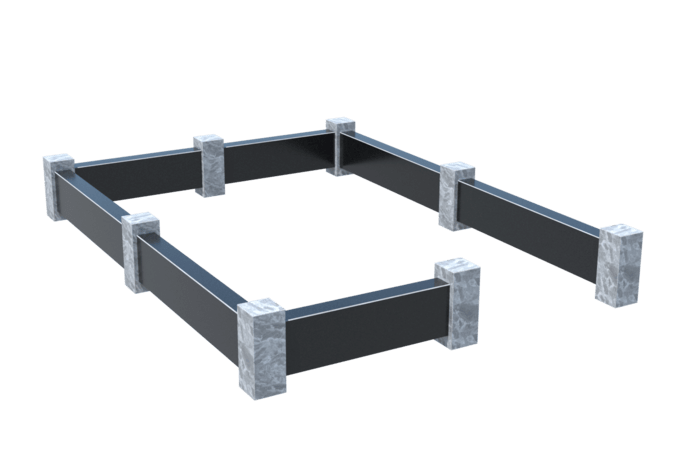 Цоколи на могилу в Новочебоксарске | Цоколь на могилу №0032