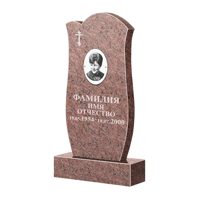 Памятники из цветного гранита в Новочебоксарске | Памятник из гранита Розалия Pink ФГЦ-039