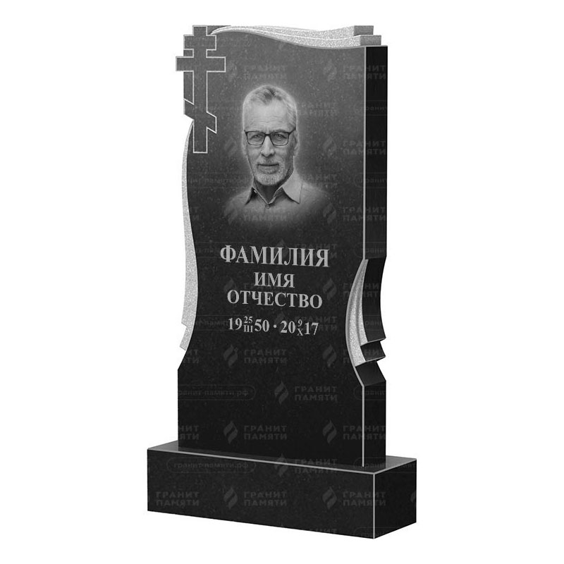 Памятники из гранита вертикальные в Новочебоксарске | Гранитный памятник ФГ-185